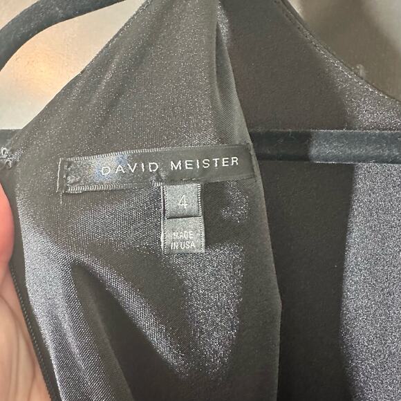 David Meister Women's Barcelona Berry Gown Size 4 Pink Black Full Length Dress - Picture 3 of 9